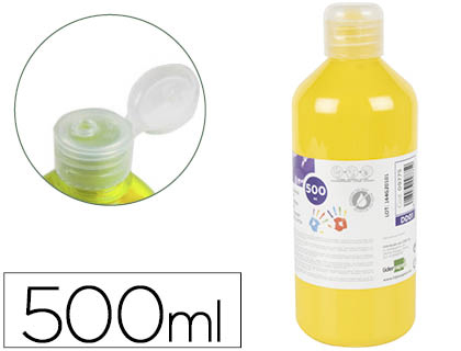 500ml. pintura de dedos Liderpapel amarilla